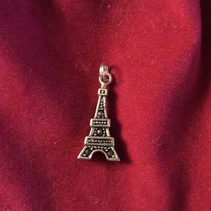Eiffel Tower Marcasite Pendant